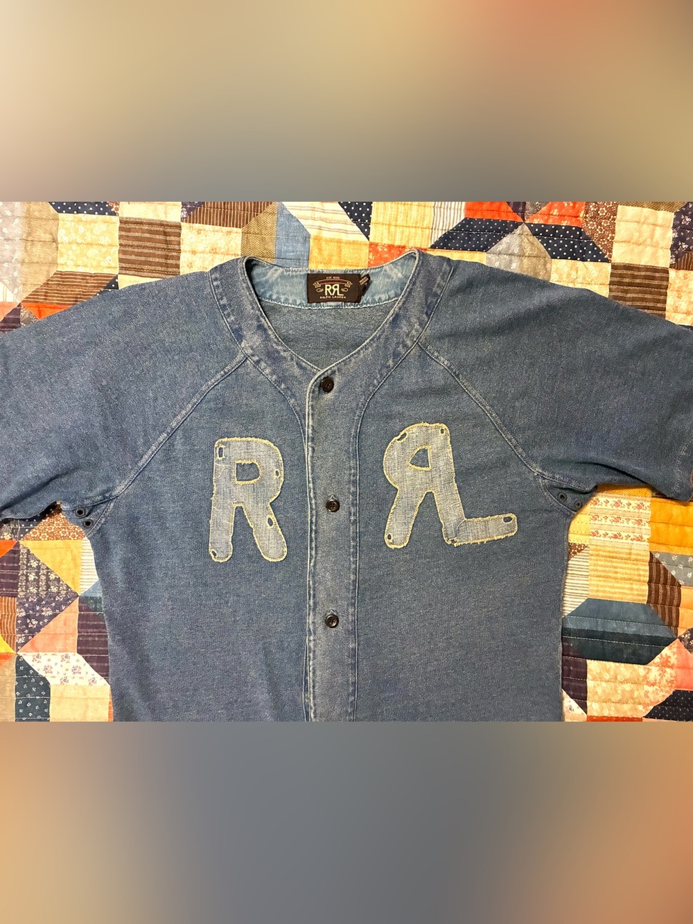 💥RARE💥DOUBLE RL RALPH LAUREN RRL “FARM LEAGUE” BASEBALL JERSEY- MEDIUM - Picture 7 of 14